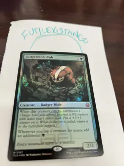 Magic The Gathering –foil- Badgermole Cub - Image 5