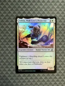 MTG Sokka, Wolf Cove’s Protector #0219 Foil Uncommon Avatar: TLA: E-L (TLE) - Image 1