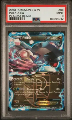 PSA 9 MINT Palkia EX 66/101 Black & White Plasma Blast Holo Rare Pokemon Card - Image 1