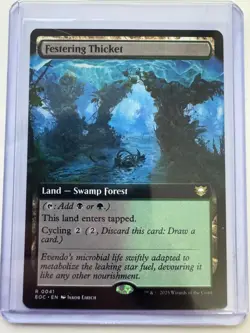 Festering Thicket #0041 Extended Art Non-Foil Edge of Eternities NM ENG MTG - Image 1