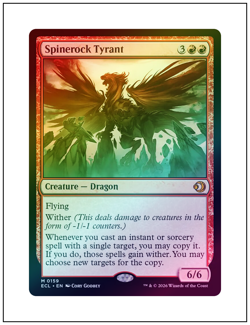 1x Spinerock Tyrant, Foil, Lorwyn Eclipsed, Magic MTG NM - Image 1