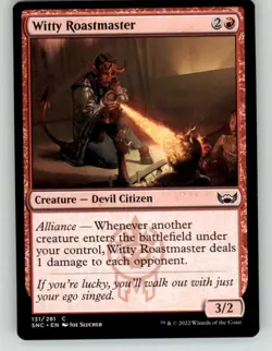 Magic MTG Streets of New Capenna Witty Roastmaster 131 NM/NP - Image 1