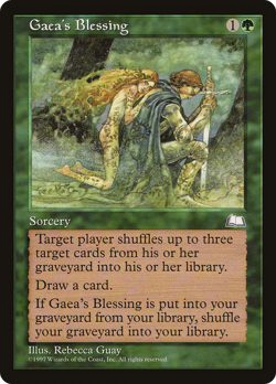 Gaea's Blessing (REGULAR) x1 - MTG Weatherlight WTH #129 - Image 1