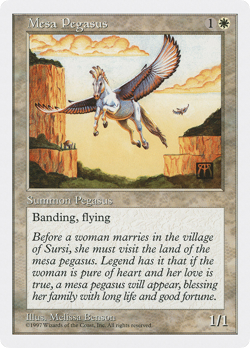 Mesa Pegasus (REGULAR) x1 - MTG Fifth Edition 5ED #47 - Image 1