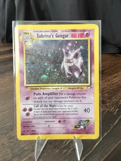 Pokemon Sabrina's Gengar Gym Challenge Holo Rare 14/132 2000 80 HP English - Image 1