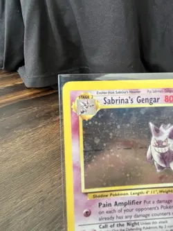 Pokemon Sabrina's Gengar Gym Challenge Holo Rare 14/132 2000 80 HP English - Image 2