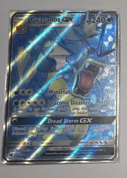Pokemon Gyarados GX TCG Full Art Holo Card Crimson Invasion 101/111 - Image 1