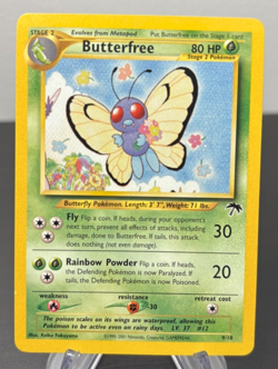 Pokemon 2001 Butterfree Southern Islands #9/18 Card Near Mint - Image 1