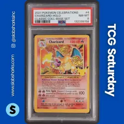 2021 POKEMON SWSH CELEBRATIONS CLASSIC COLLECTION #4/102 CHARIZARD PSA 8 - Image 1