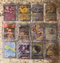 Pokemon TCG 12 card lot, Illustration Rare, Full art, Prismatic Stamped - Image 1