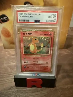 Charmander 001/032 Pokemon TCG Classic: Charizard Holo (Japanese) PSA 10 GEM MT - Image 1