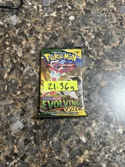 🔥Heavy 21.36🔥 Pokemon Evolving Skies Booster Pack Sealed 820650808777 - Image 2
