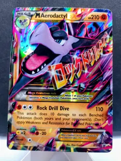 Pokemon TCG: Mega Aerodactyl EX #XY98 Black Star Promo Ultra Rare Holo - Image 1