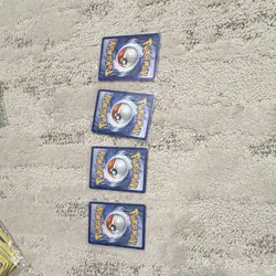 Pokemon TCG 4 Card Lot Charizard Pikachu Poliwhirl Holo Regular English - Image 2