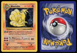 Ninetales 12/102 Shadowless Holo Rare Pokemon - Image 3