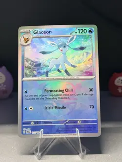 2025 Pokemon SV Prismatic Evolutions Reverse Holo Master Ball #025/131 Glaceon - Image 1