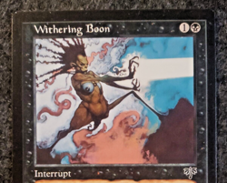 Withering Boon Mirage NM Black Uncommon MAGIC THE GATHERING MTG CARD (DS3D1D3) - Image 3