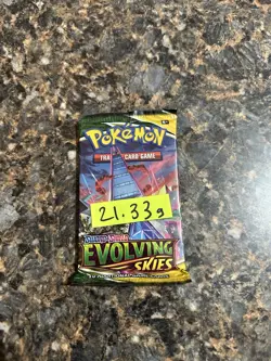 🔥Heavy 21.33🔥 Pokemon Evolving Skies Booster Pack Sealed 820650808777 - Image 2