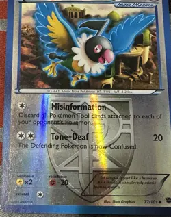 Pokemon TCG - 2x CHATOT - Plasma Blast 77/101 Reverse Holo Uncommon - MP - Image 5