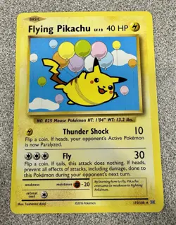 Flying Pikachu 110/108 Secret Rare 2016 XY Evolutions - Pokemon TCG NM - Image 1