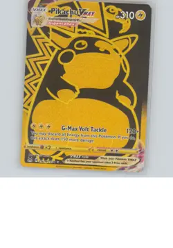 Pikachu VMAX TG29/TG30 Pokemon TCG Lost Origin Ultra Rare Holo Gold - Image 1