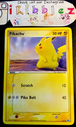 Pikachu 6/10 LP Non Holo Awesome Blue Latios Stamp Pokemon Trainer Kit Promo! - Image 1