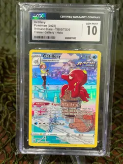 **CGC 10* OCTILLERY ~ Pokemon TCG: BRILLIANT STARS TRAINER GALLERY TG03/TG30 - Image 1