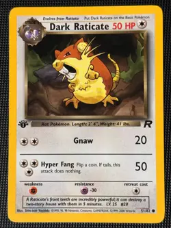 Pokemon: First Edition Dark Raticate - 51/82 - Team Rocket (TR) - Image 1