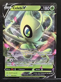 Carte Pokemon Celebi V 001/202 EB01 EB1 Epee et Bouclier FR - Image 2