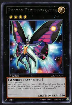 Yugioh Photon Papilloperative GAOV-EN044 Rare 1st - LP - Image 1