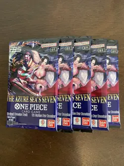 One Piece The Azure Sea’s Seven OP-14 & EB-04 Five 5 Booster Packs Lot English C - Image 1