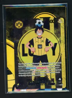 2025 ONE PIECE PROMOS BVB X ONE PIECE MATCH DAY 2025 #003 MONKEY D. LUFFY SEALED - Image 1