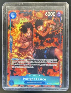 2025 One Piece Royal Blood OP10 Portgas.D.Ace Rare Treasure #OP08-052 - Image 1
