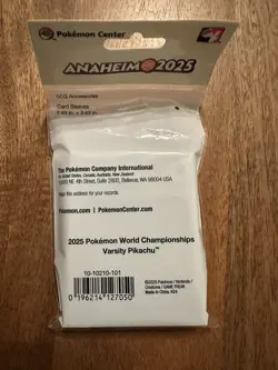 2025 Pokemon World Championships Exclusive Pikachu Card Sleeves - Image 2
