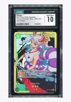 One Piece CGC 10 GEM MINT Yamato SEC 2024 OP01-121 PRB01 Japanese - Image 1