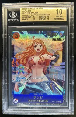 2025 One Piece OP10 Sanji Super Rare Battle Winner PRISTINE #OP10-005 BGS 10 - Image 1