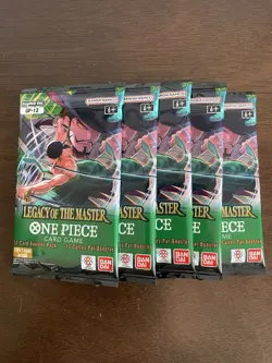 One Piece Legacy Of The Master OP-12 Five 5 Booster Packs Lot English B - Image 1