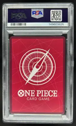 2022 One Piece Romance Dawn Monkey.D.Luffy Alternate Art Errata #OP01-003 PSA 9 - Image 2