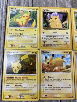 Pokemon 1999-2008 Pikachu Lot (8 Cards) Vintage TCG [LP - HP / Read Description] - Image 2