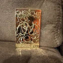 1999 Pokemon Charizard Gold Plated Trading Card Burger King - Image 1