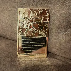 1999 Pokemon Charizard Gold Plated Trading Card Burger King - Image 2