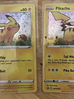 Pokemon Pikachu SWSH039 Holo Cards Lot of 2 Nintendo GAME FREAK 2020 English - Image 2