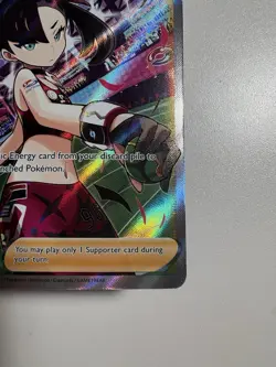 Marnie’s Pride Pokemon TCG 171/172 Full Art Brilliant Stars Supporter Card - Image 4