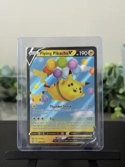 Pokemon TCG Flying Pikachu v Celebrations Holo Ultra Rare Lightning Card 006/025 - Image 1