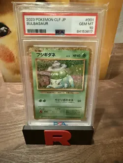 2023 Pokemon JP CLF Trading Card Game Bulbasaur Classic #001 PSA 10 Gem Mint - Image 1