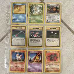 Old Pokemon Cards VINTAGE Collection Lot Of 9 Cards - Image 1
