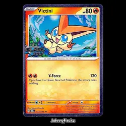 Victini 012/086 - 2025 Black Bolt STAMPED Cosmos Holo Promo - Pokemon Card NM - Image 1