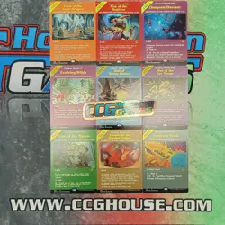 MTG Adventures Forgotten Realms SET of 9 FOIL Dungeon Module cards *CCGHouse* - Image 1