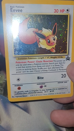 Pokemon TCG - Eevee 11/53 WOTC Black Star Promo Holo Foil Card - Image 2