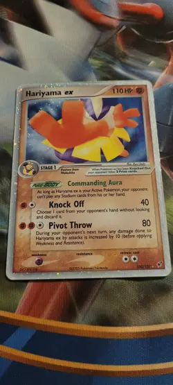 Pokemon TCG - Hariyama ex 100/107 EX Deoxys Ultra Rare Holo Foil Card - Image 1